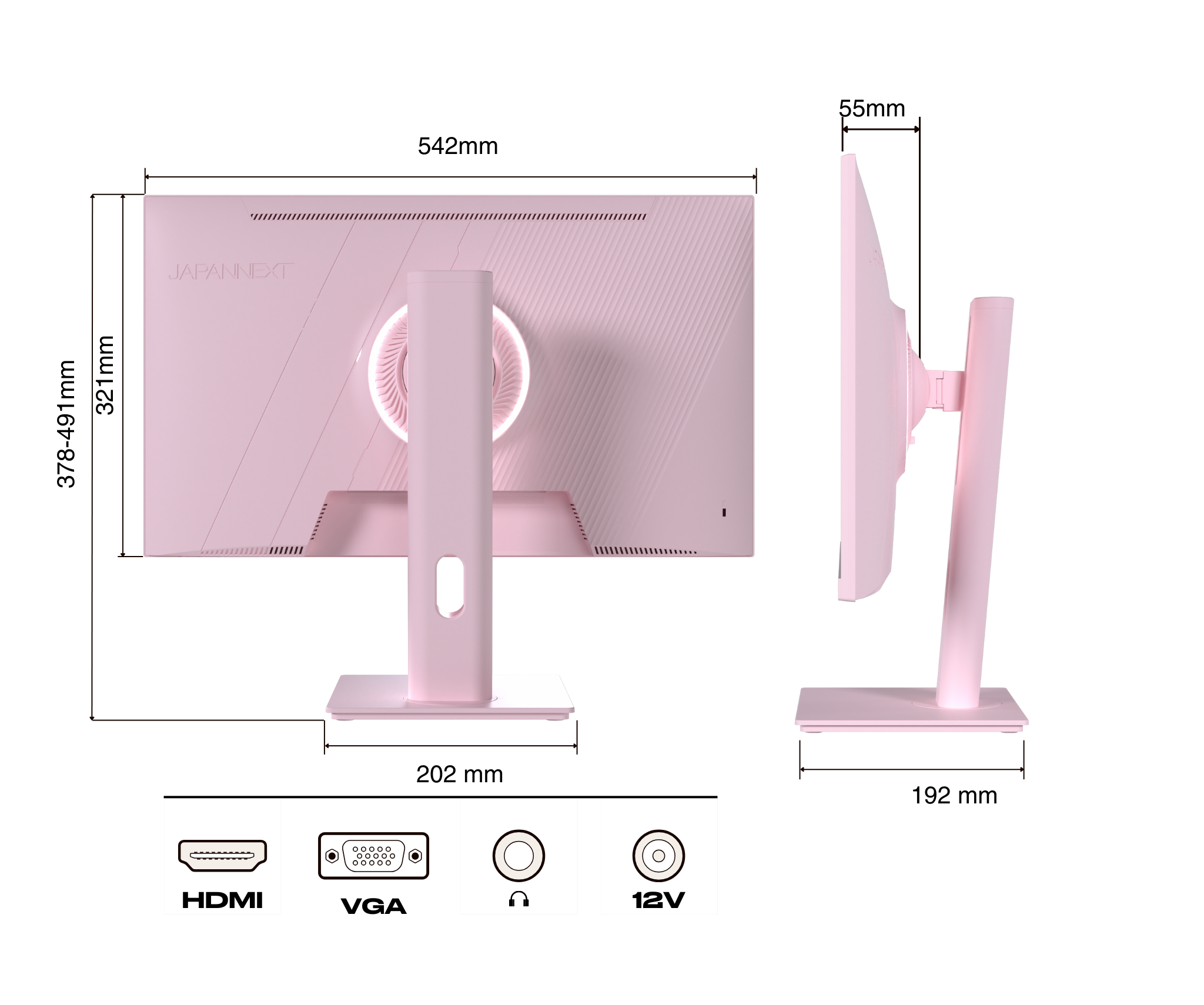 Gaming Monitor | 23,8“ | IPS | FHD | 120Hz | Pastellrosa