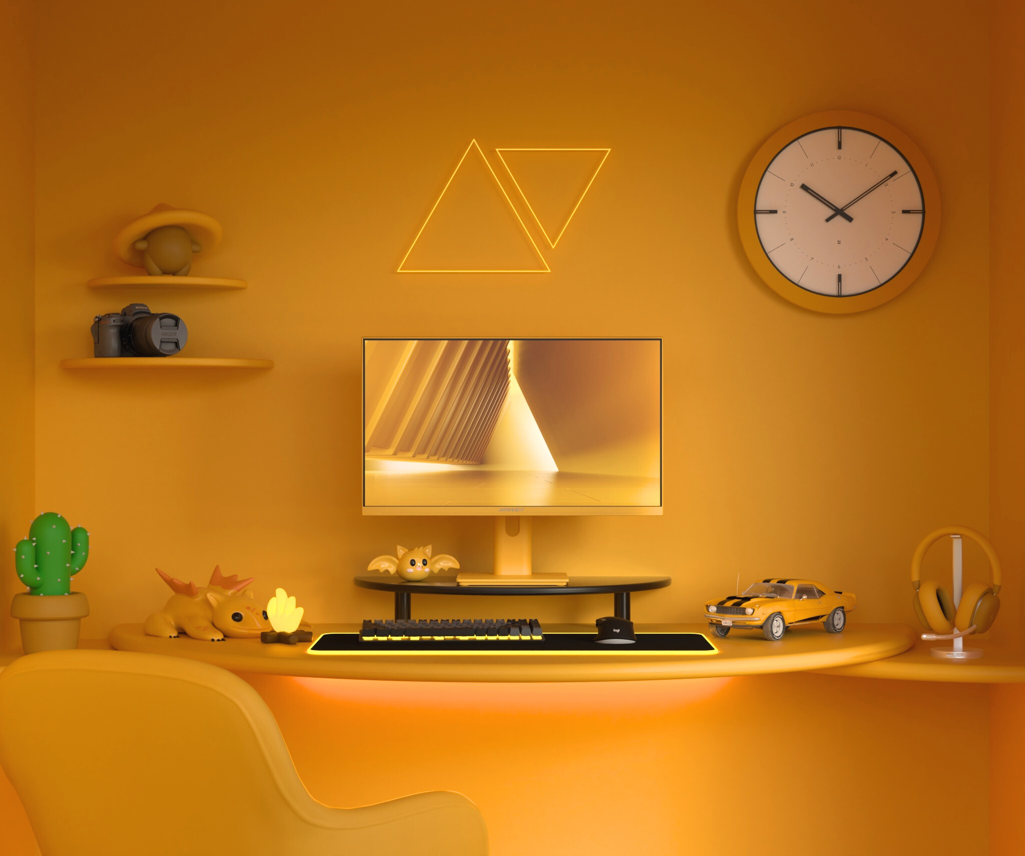 Gaming Monitor | 23,8“ | IPS | FHD | 120Hz | Pastellgelb