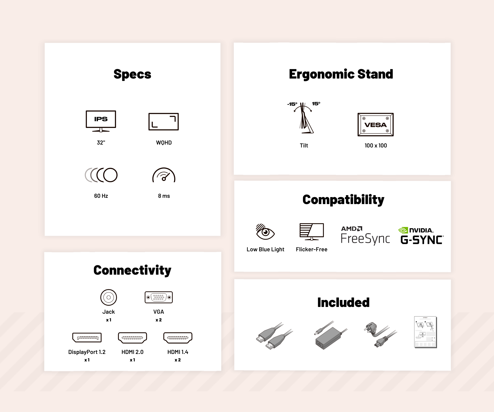 Desktop Monitor | 32" | WQHD | 60Hz
