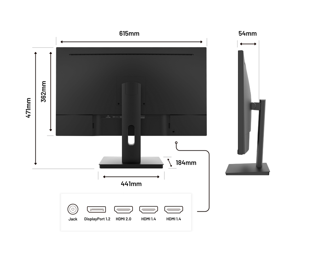 Monitor | 27" | 4K UHD | 60Hz