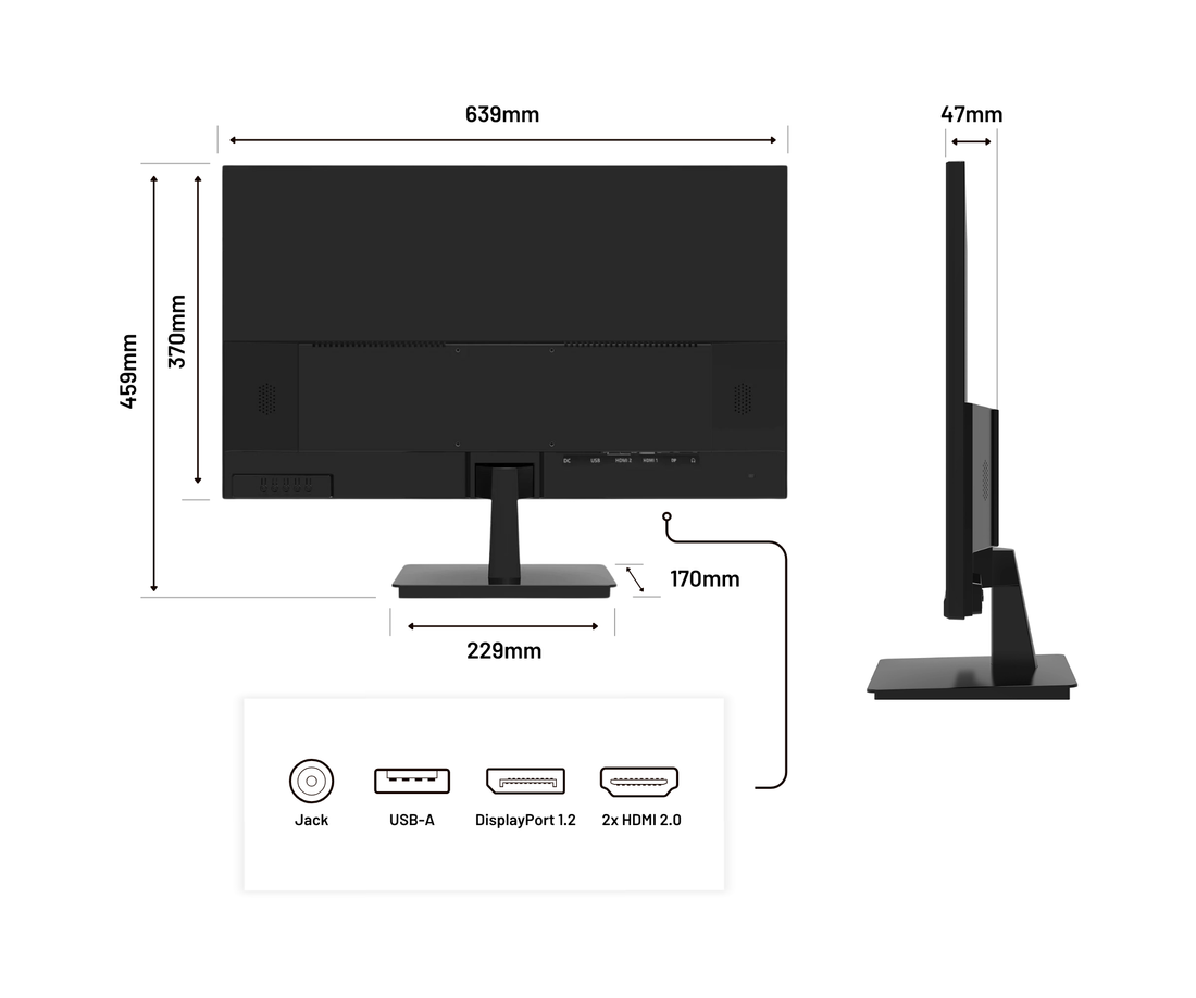 Büro Monitor | 28" | 4K UHD | 60Hz (wiederaufbereitet)