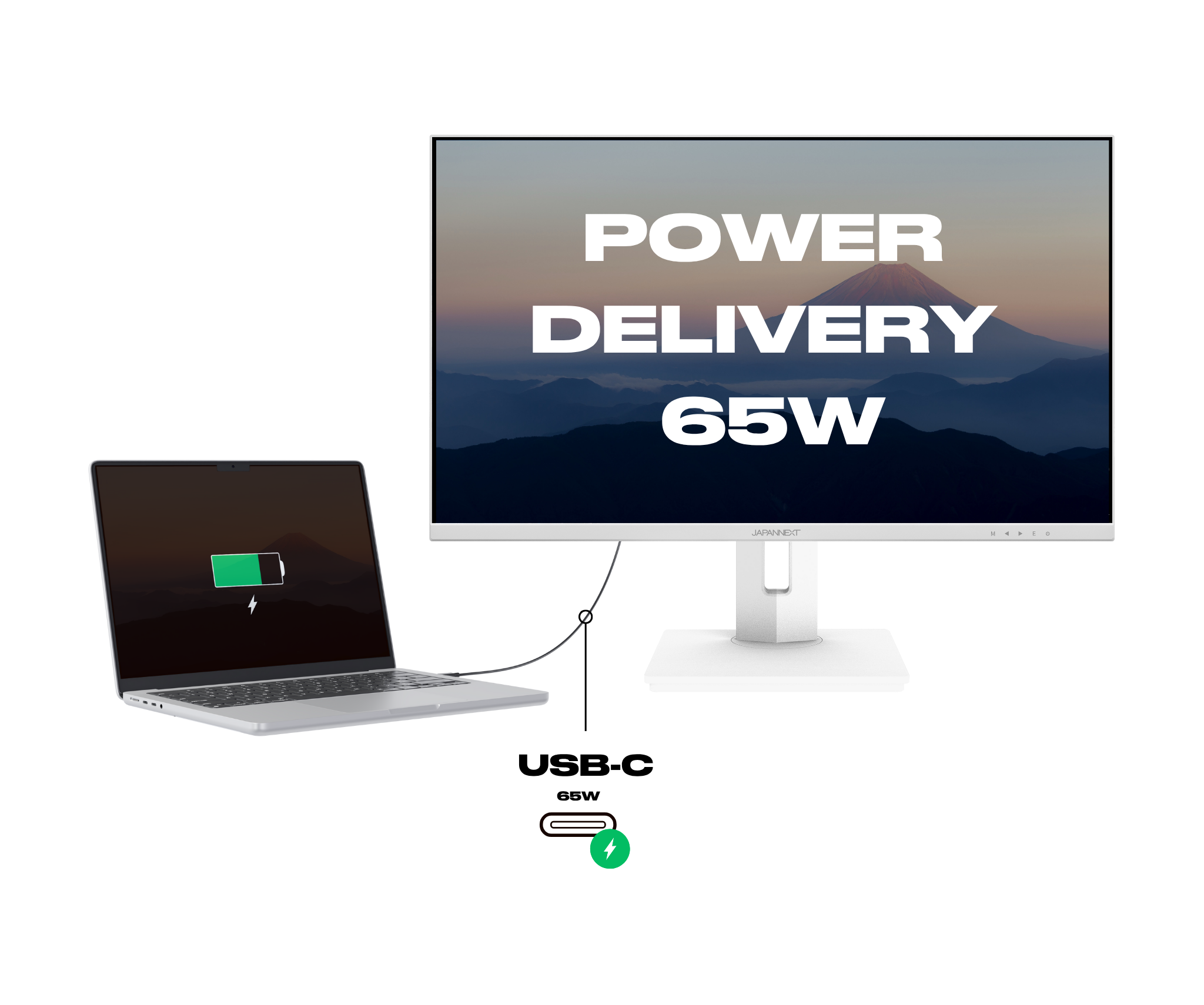 Monitor | 27" | 4K UHD | USB-C (+ Ladung 65W)