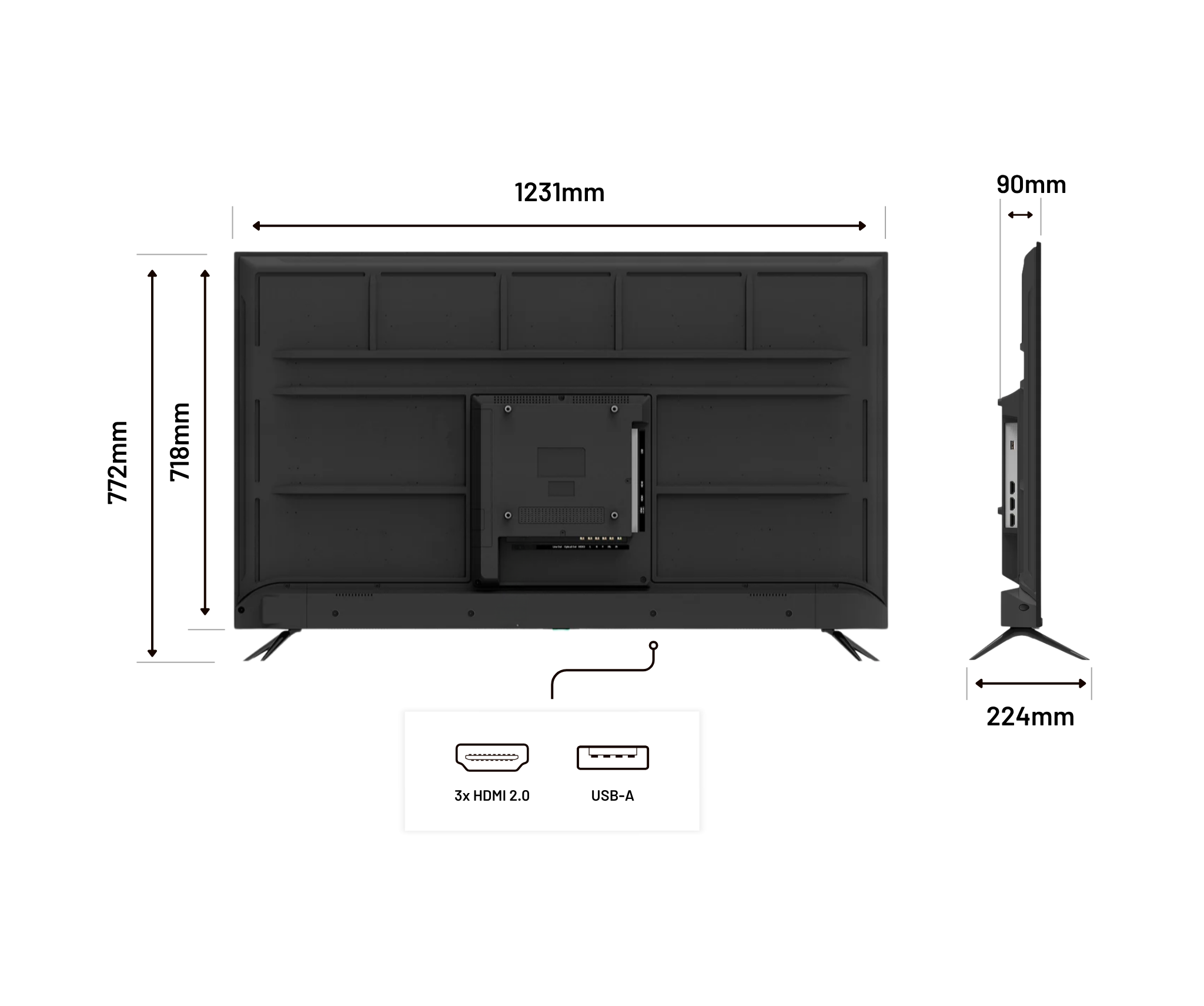 Großformat Monitor | 55“ | IPS | 4K UHD