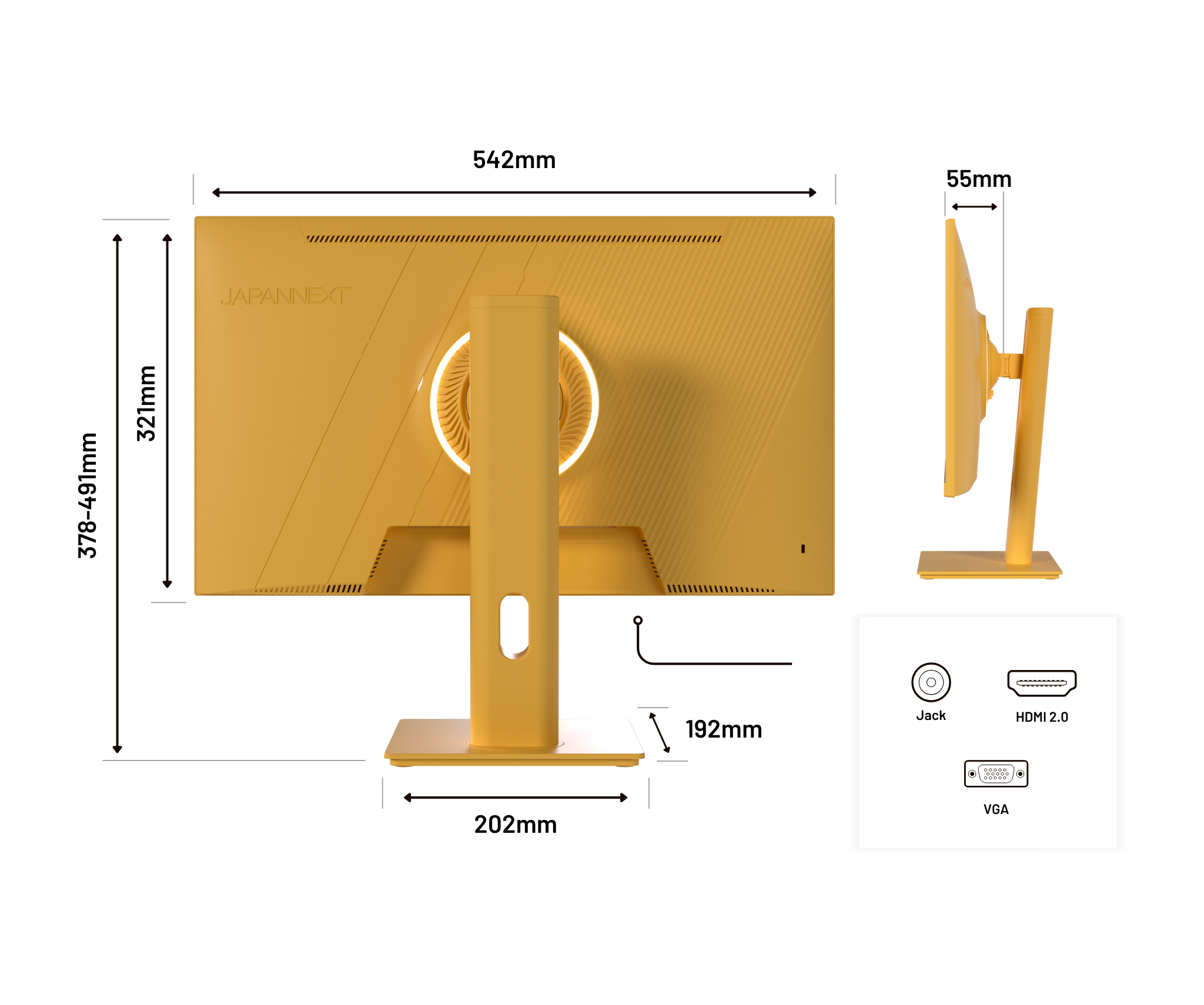 Gaming Monitor | 23,8“ | IPS | Full HD | 165Hz | Pastellgelb
