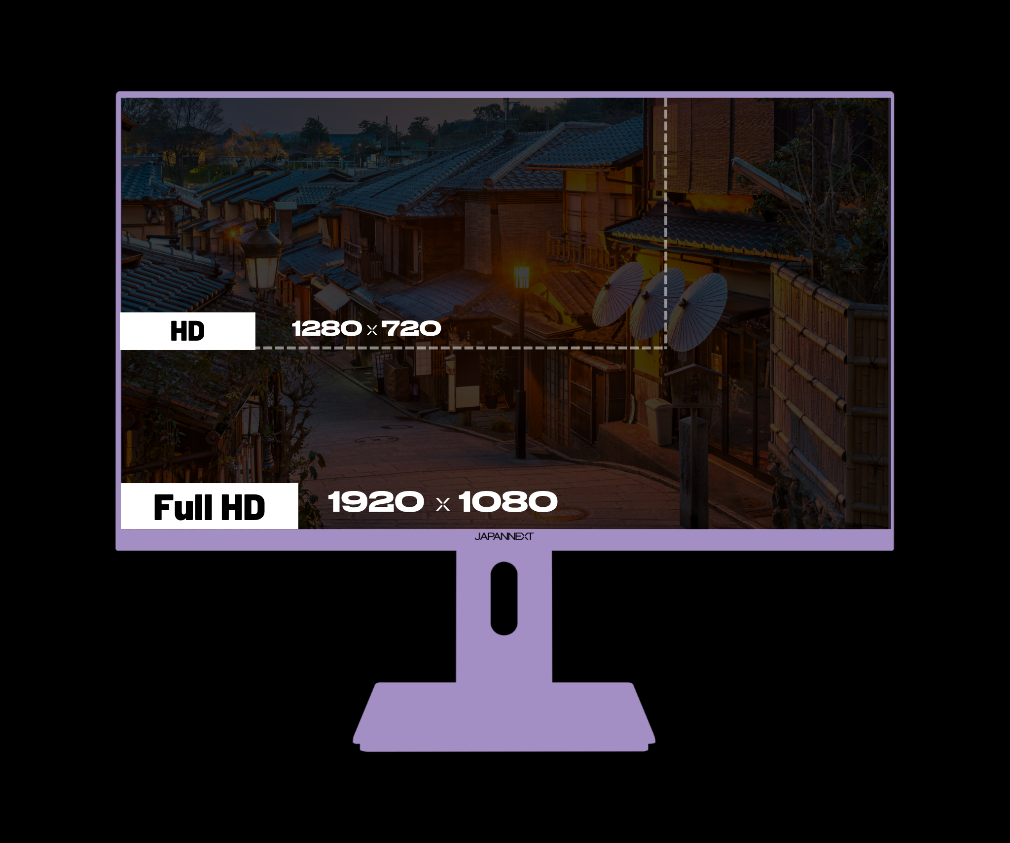 Gaming/Deskwork Monitor | 23.8" | IPS | FHD | 120Hz | Pastel Purple