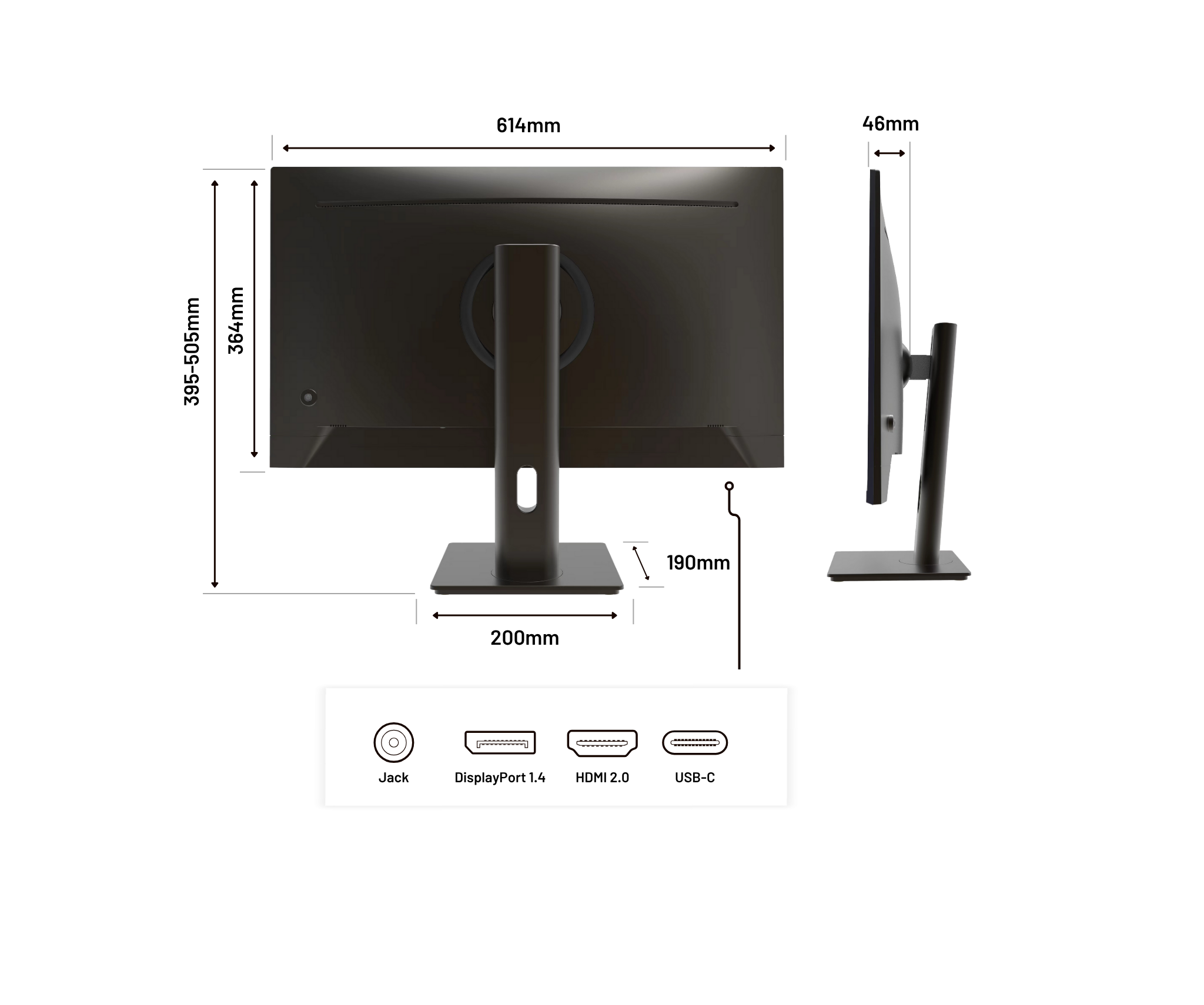 Monitor | 27" | FULL HD | 100 Hz | USB-C (+ Ladung 65W) (Überholt)