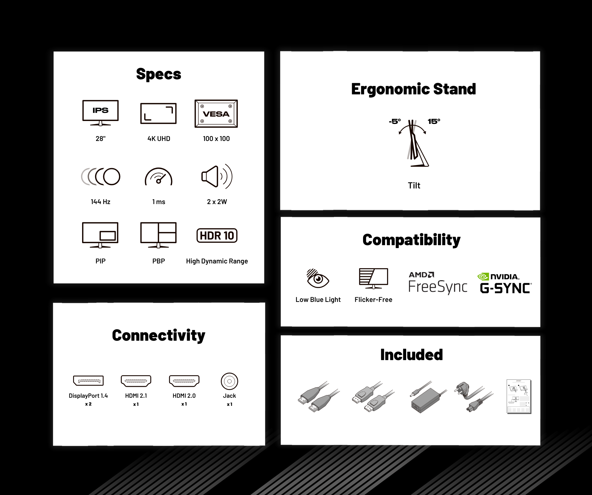Gaming Monitor | 28" | IPS | 4K UHD | 144Hz