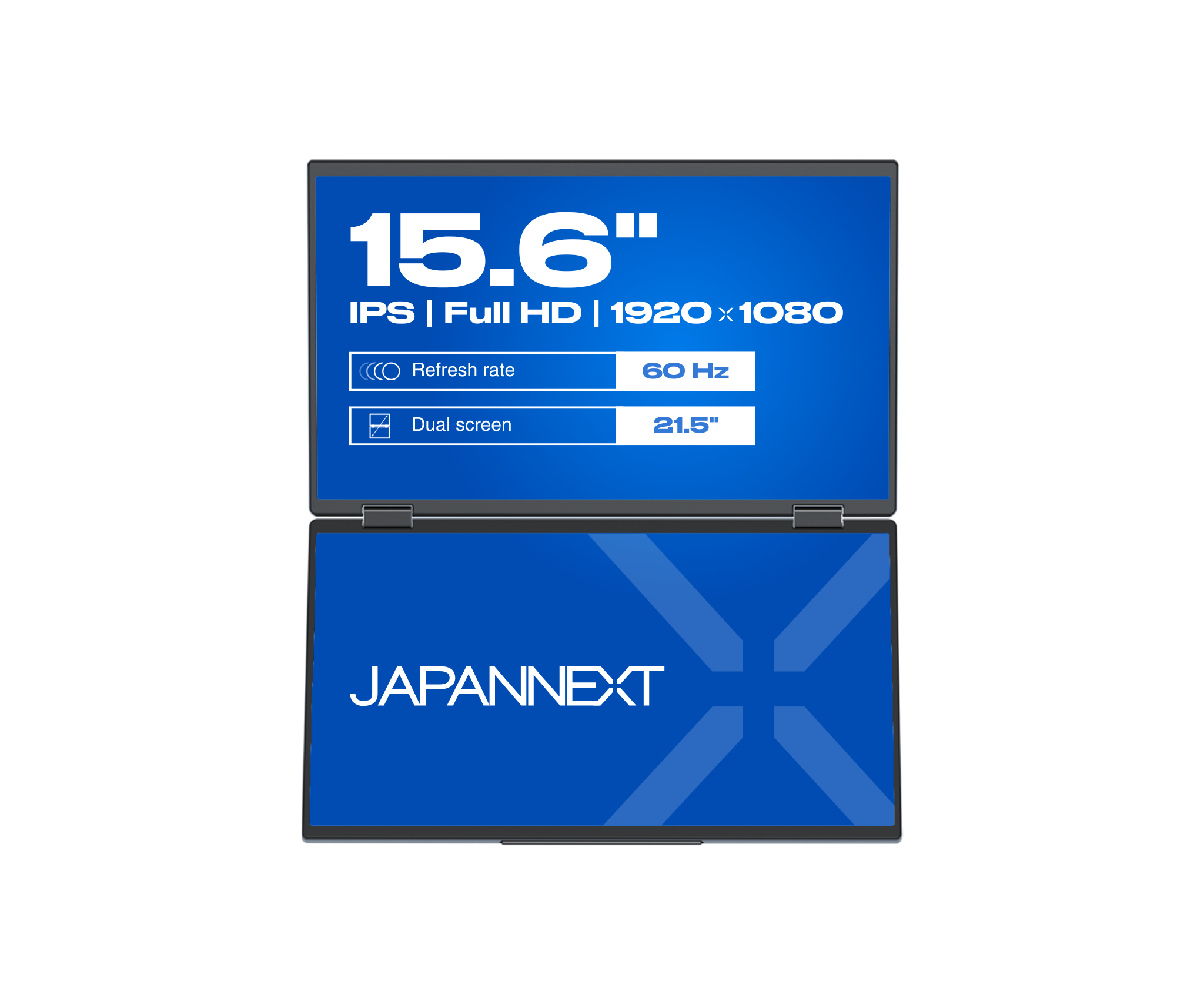 Doppelbildschirm | 2 x 15,6“ | IPS | FHD