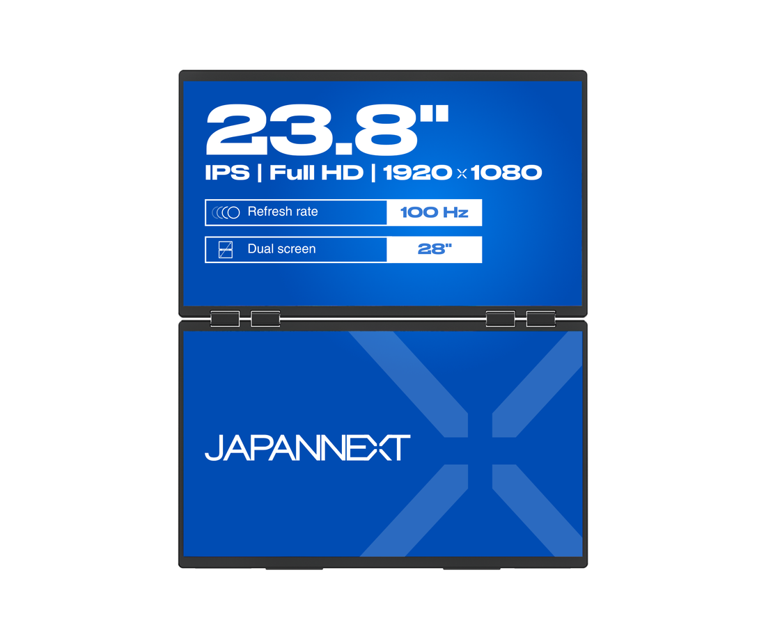 Doppelbildschirm, mobil | 2 x 23,8“ | IPS | FHD