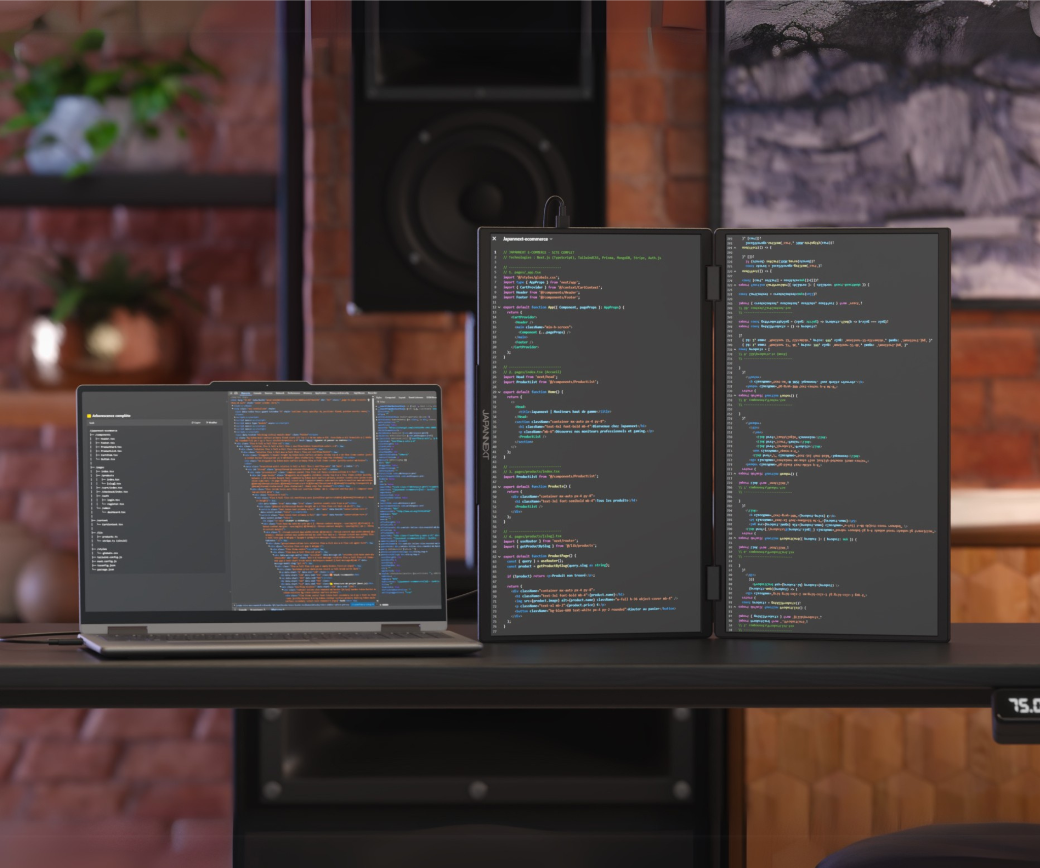 Mobile Dual Monitor | 2 x 23.8” | IPS | FHD