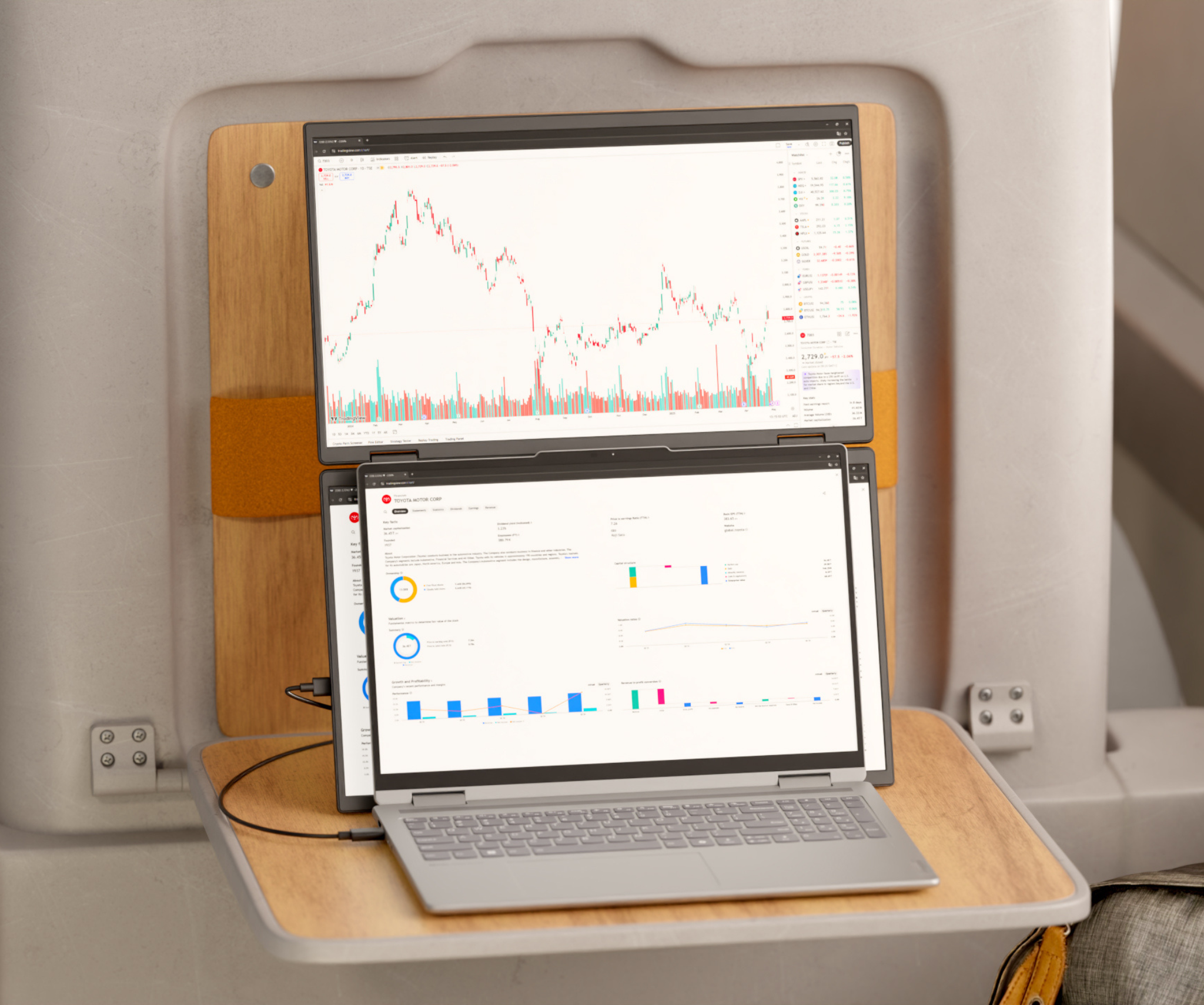 Mobile Dual Monitor | 2 x 23.8” | IPS | FHD