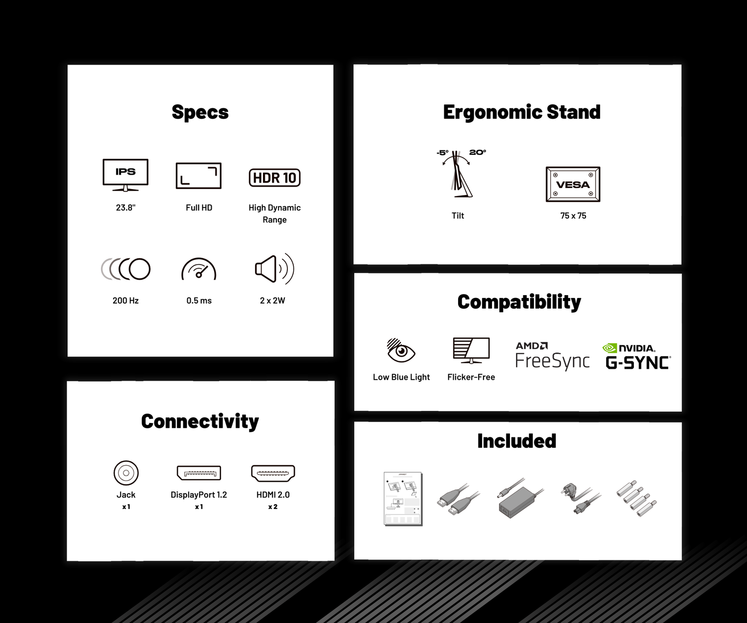Gaming Monitor | 23,8“ | IPS | FHD | 200Hz