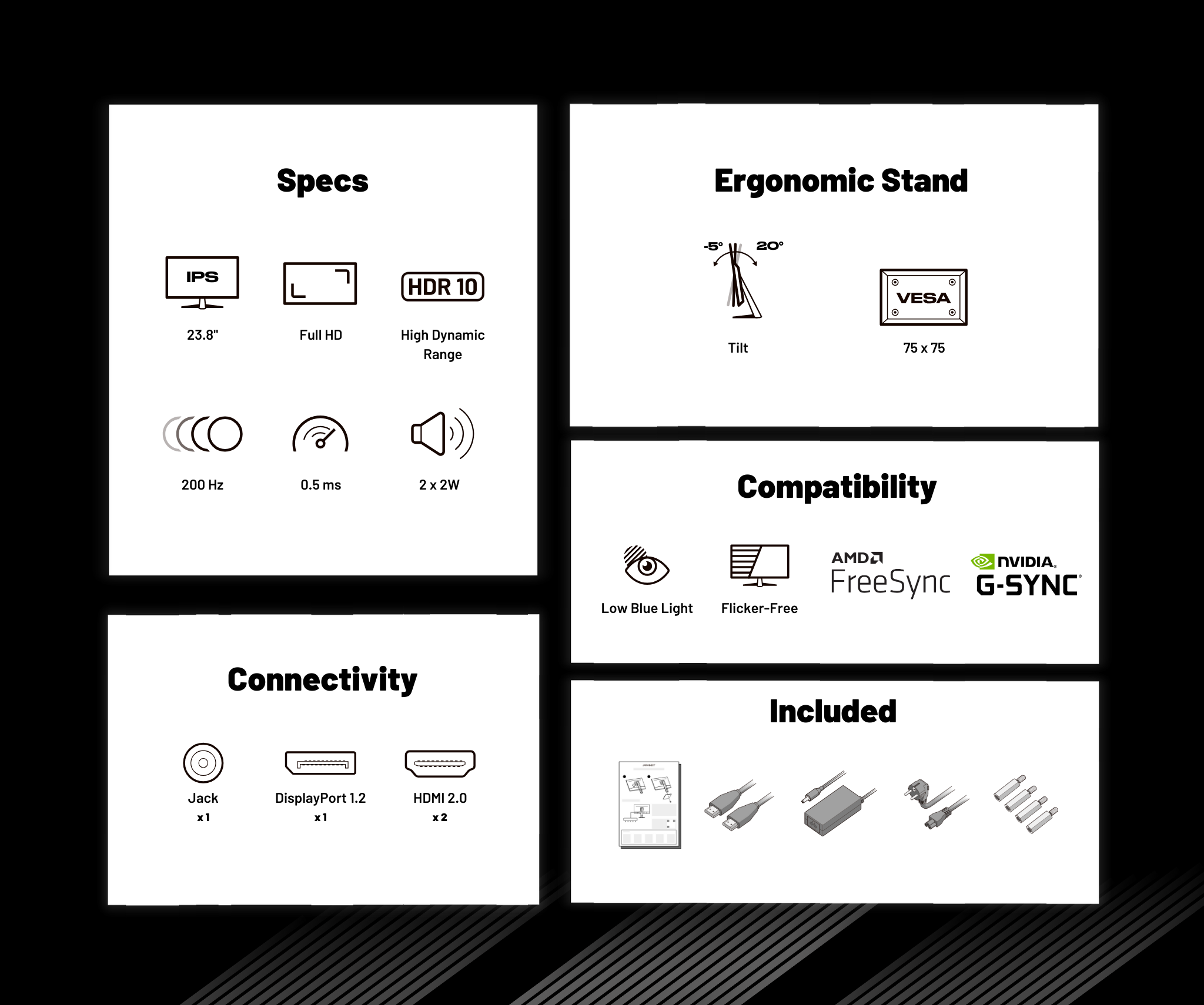 Gaming Monitor | 23.8" | IPS | FHD | 200Hz