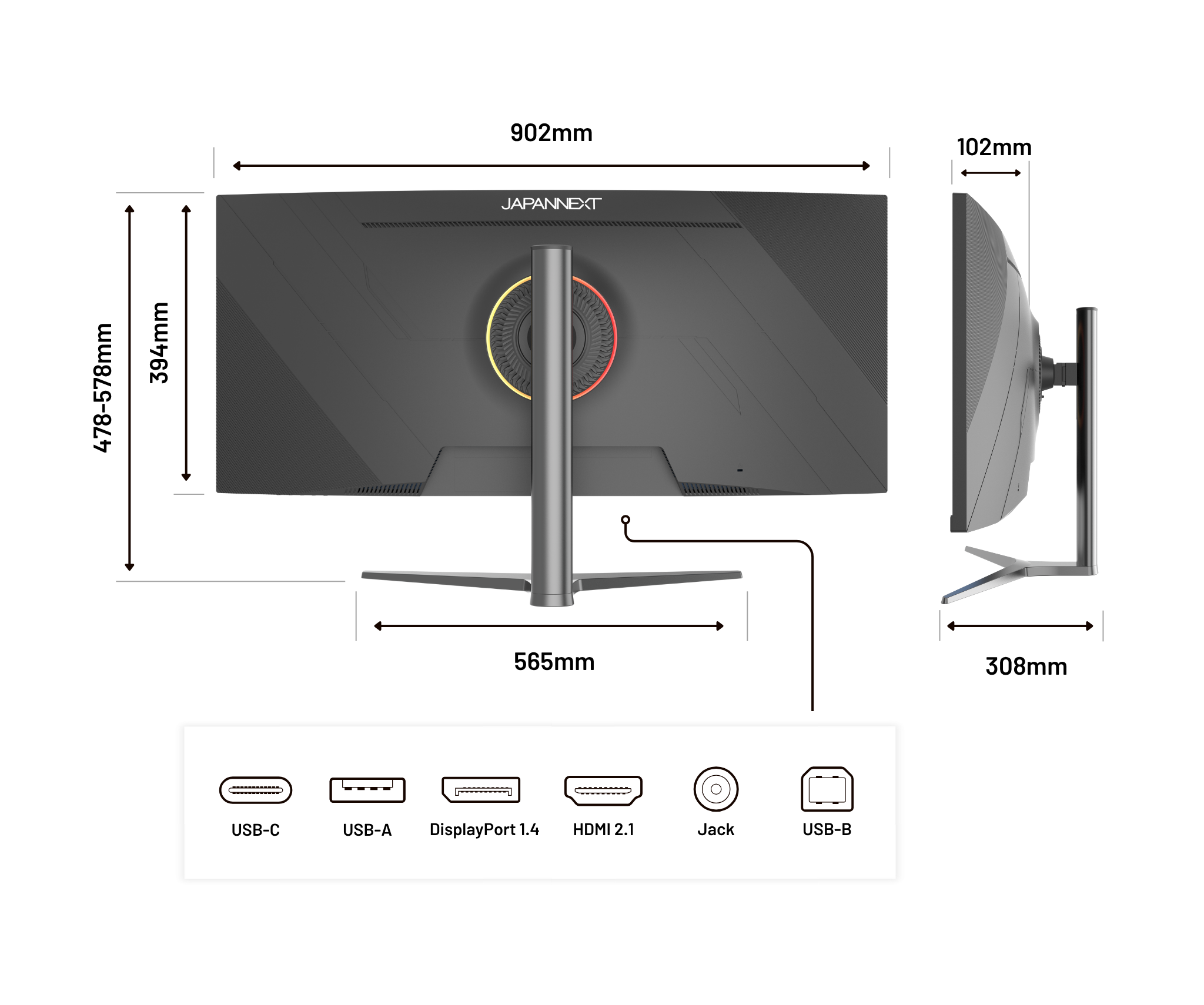 Curved Gaming Monitor | 37.5" | UWQHD+ | IPS Panel | 144Hz
