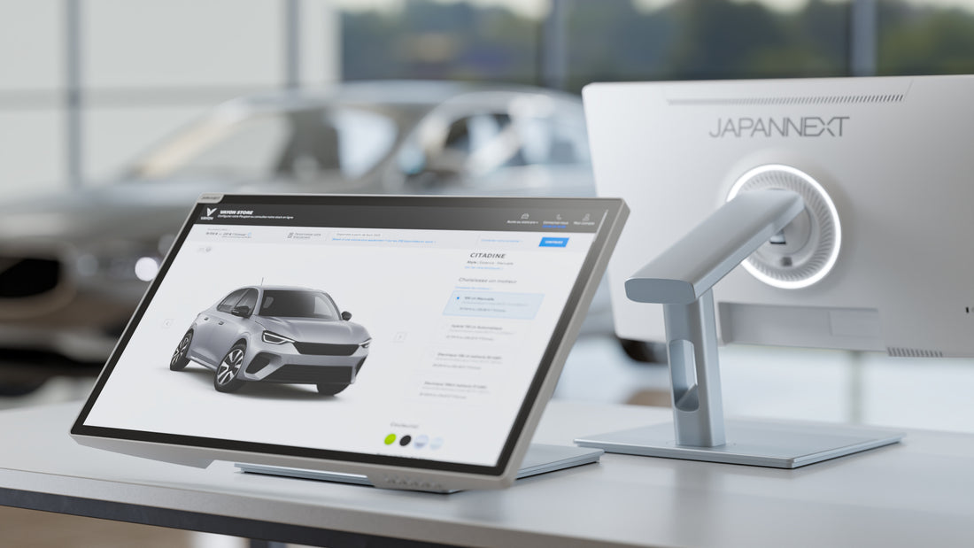 Monitor für den Bürobereich | 21,5" | FHD | Touchscreen | KVM | Stromversorgung 65 W | Ergonomischer Schwenkfuß