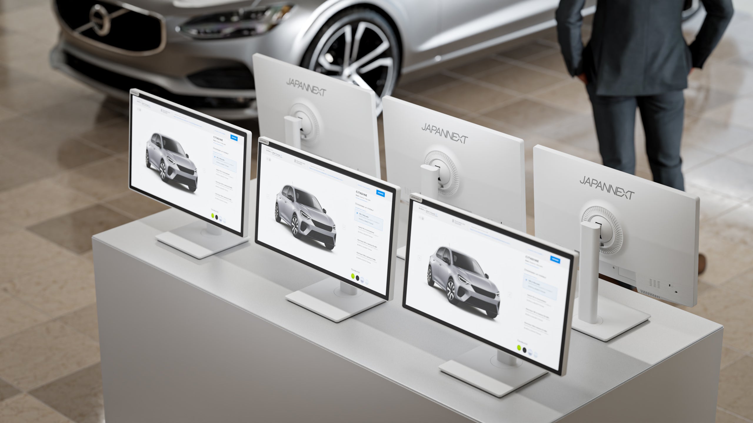 Desktop Monitor | 21,5" | FHD | Touchscreen | USB Hub | KVM (refurbished)