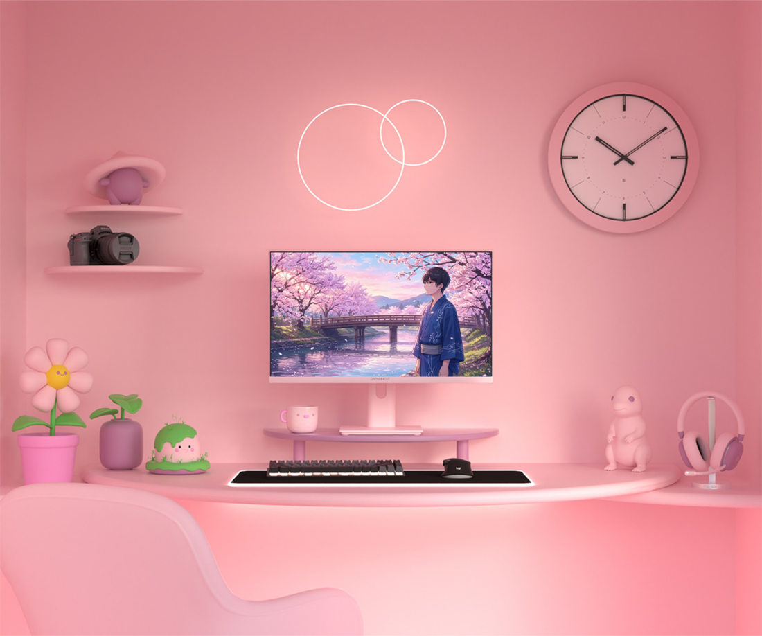 Gaming Monitor | 23,8“ | IPS | FHD | 165Hz | Pastellrosa