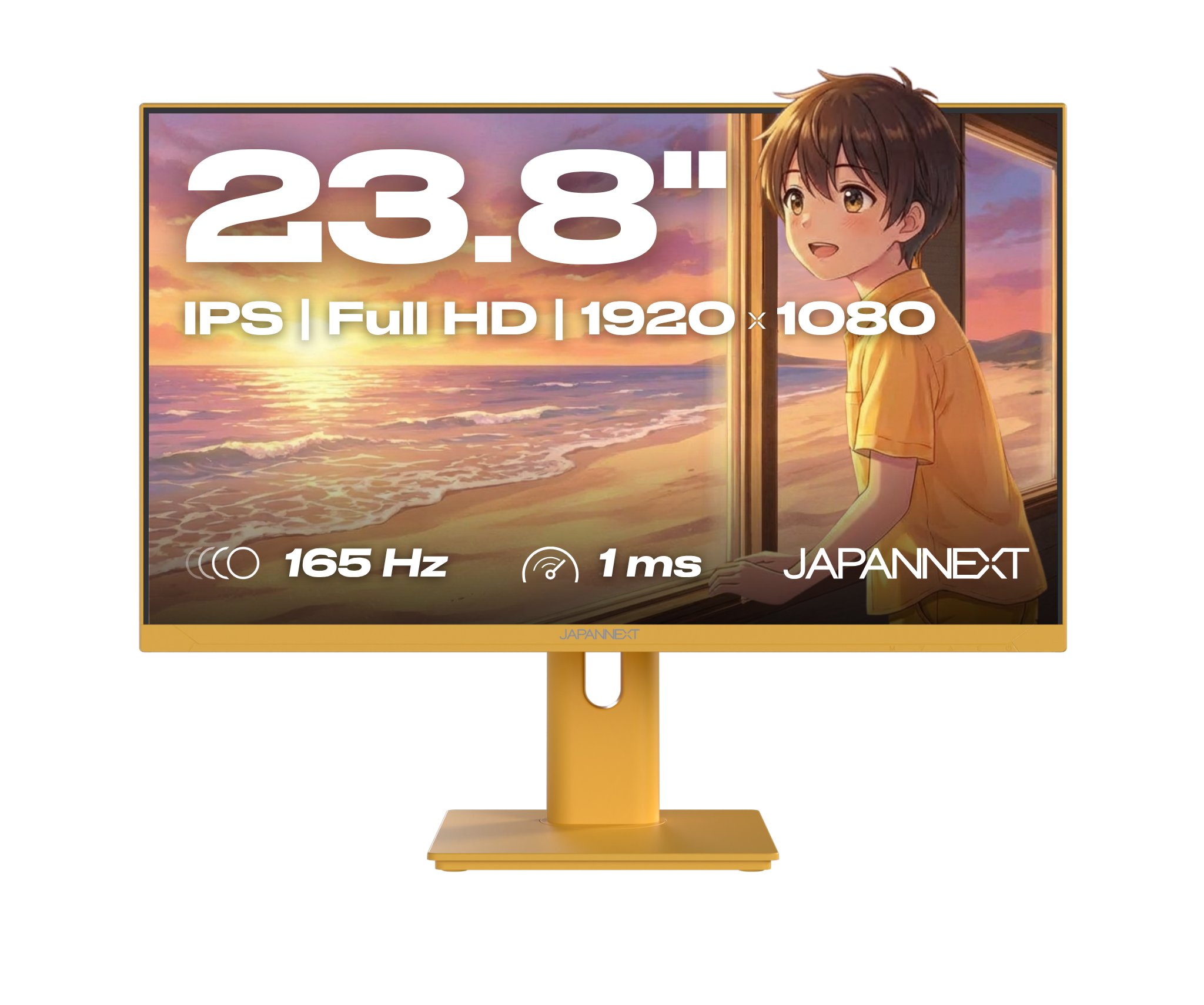Gaming Monitor | 23,8“ | IPS | Full HD | 165Hz | Pastellgelb