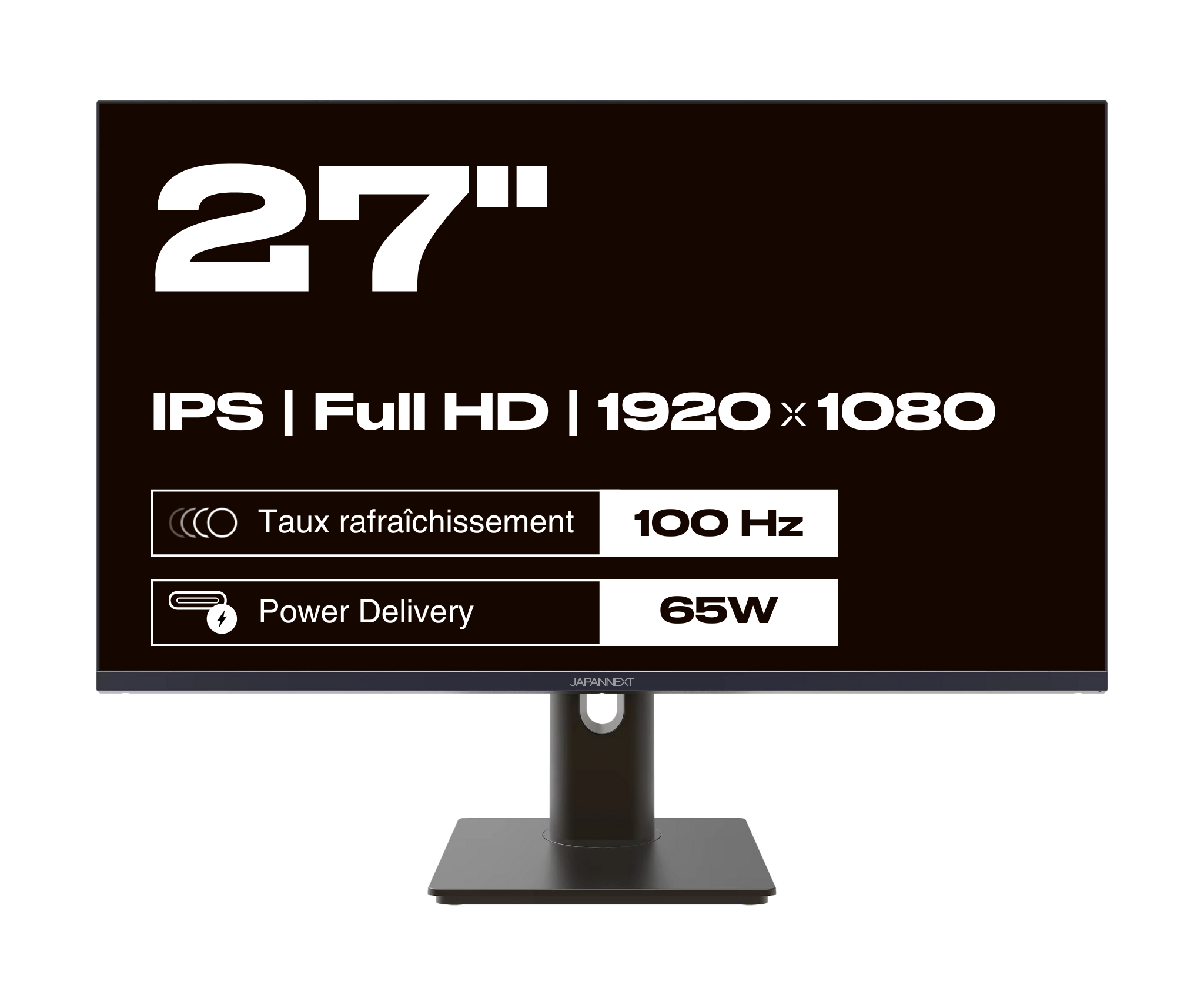 Monitor | 27" | FULL HD | 100 Hz | USB-C (+ Ladung 65W) (Überholt)