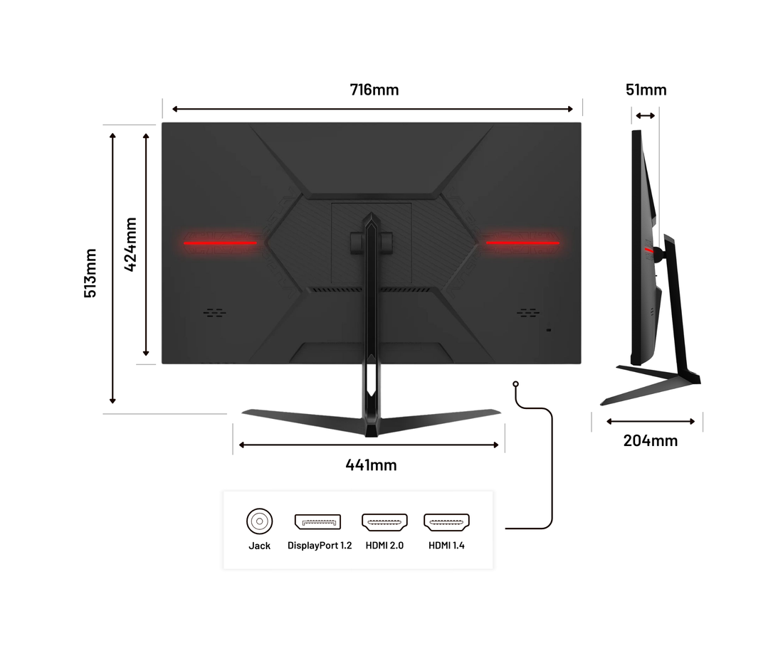 Desktop Monitor | 31.5" | 4K UHD | 60Hz (refurbished)