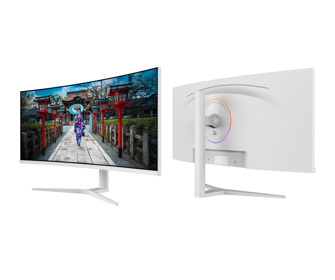 Curved Monitor | 34" | UWQHD | IPS-Panel | Weiß