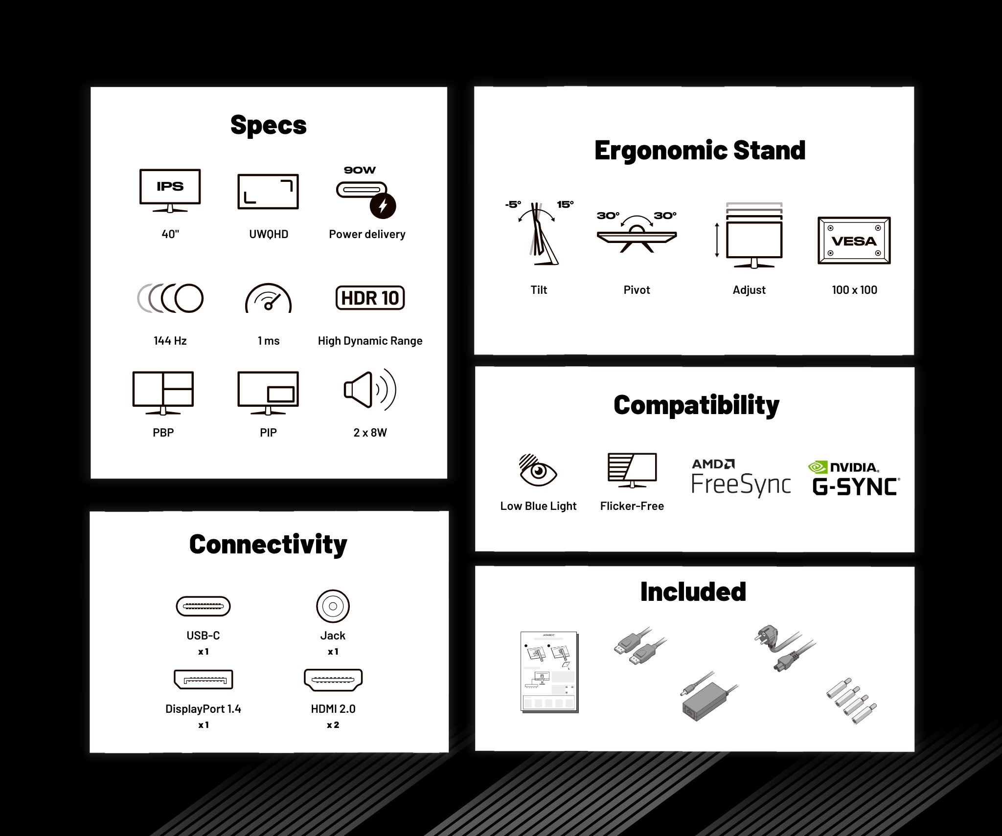 Gaming-Monitor | 40“ | IPS | UWQHD | 144 Hz