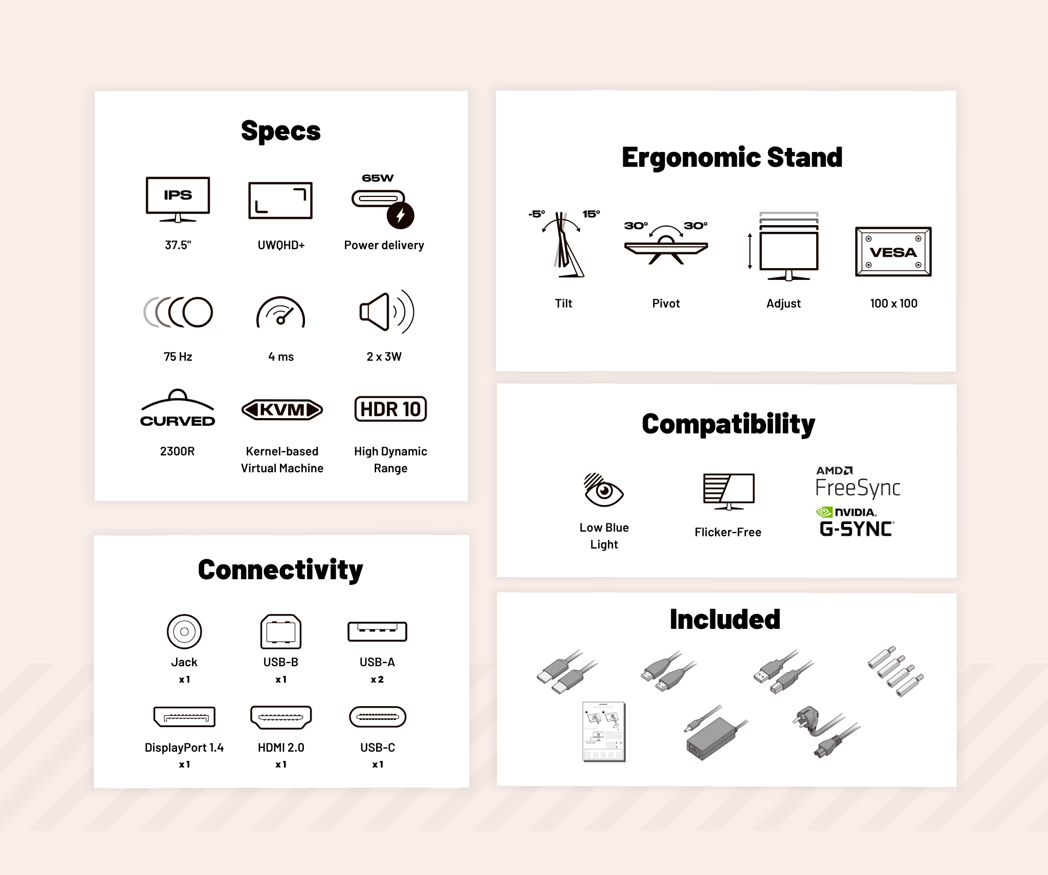 Curved Monitor | 37,5" | UWQHD+ | IPS