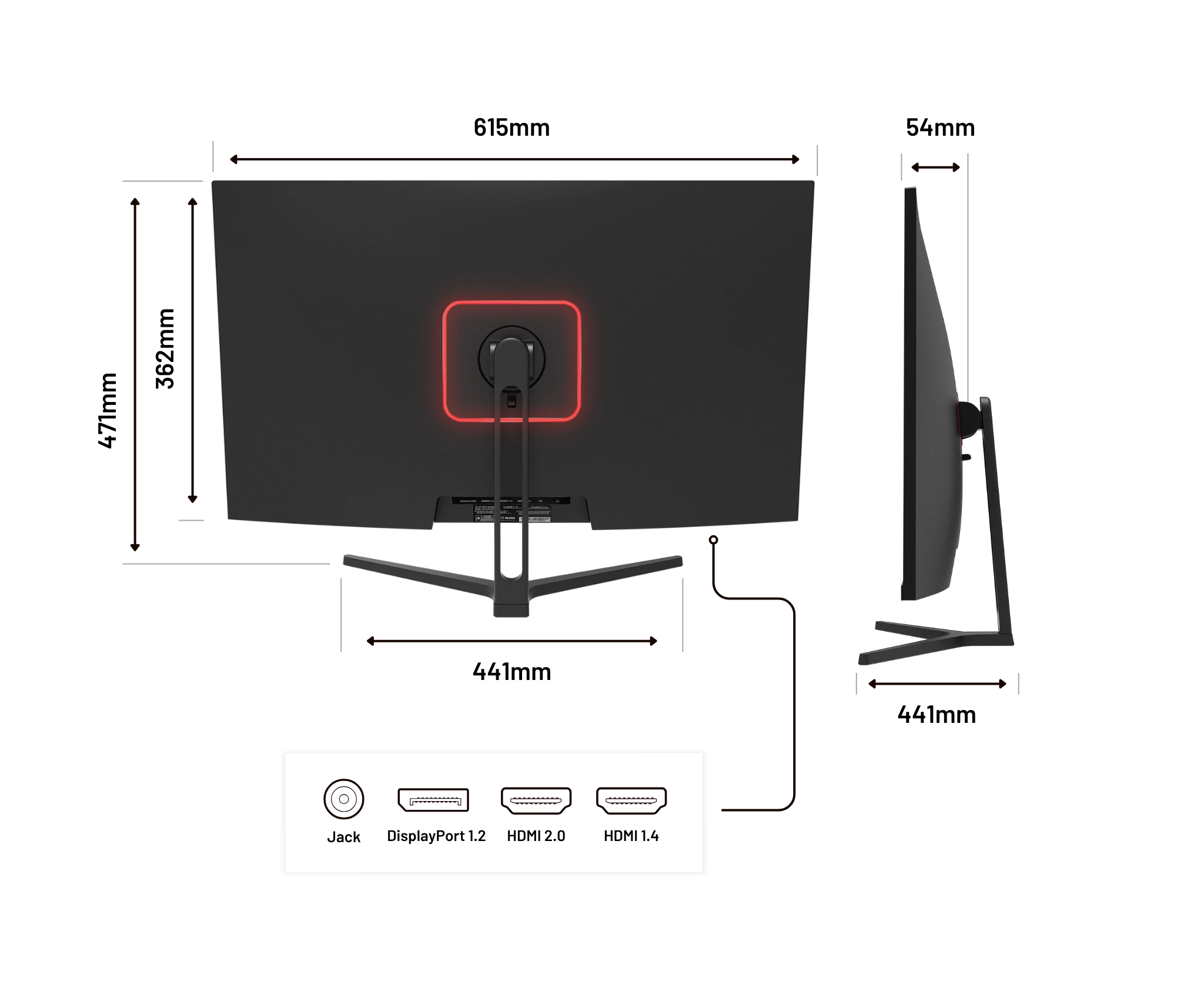 Monitor | 31,5" | 4K UHD | 60Hz