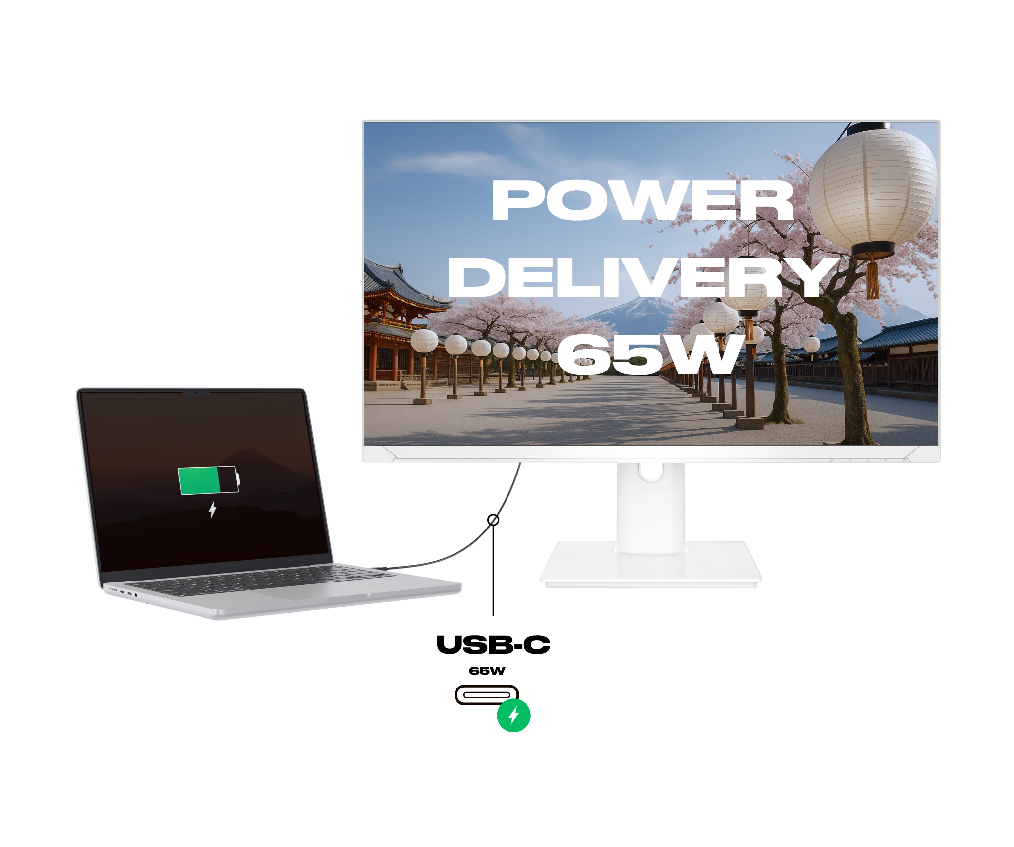 Desktop Monitor | 27" | WQHD | White