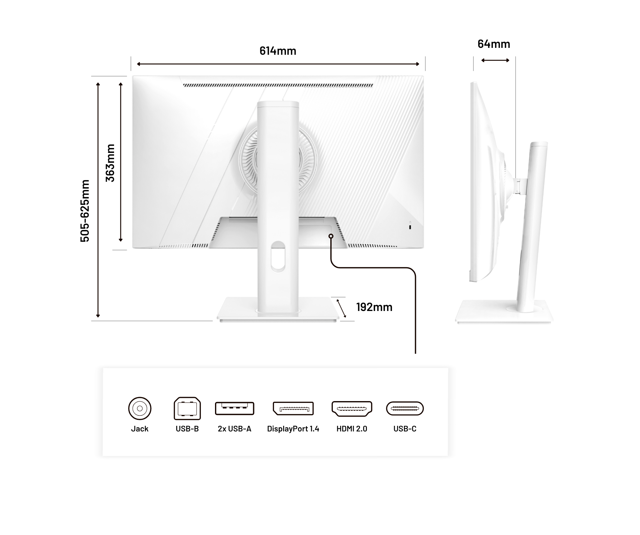 Monitor | 27" | WQHD | Weiß