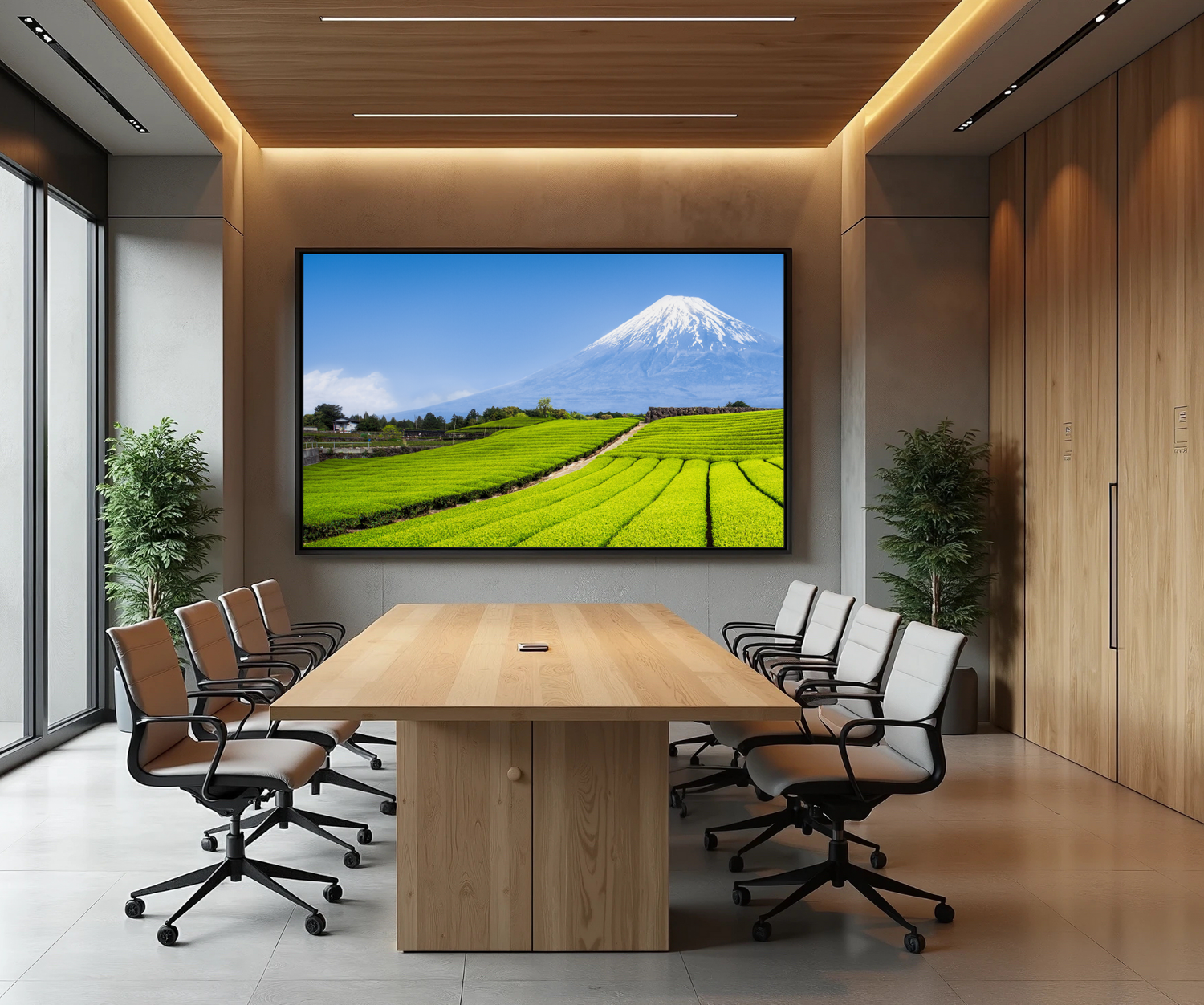 Écran salle de réunion : Visioconférence et collaboration