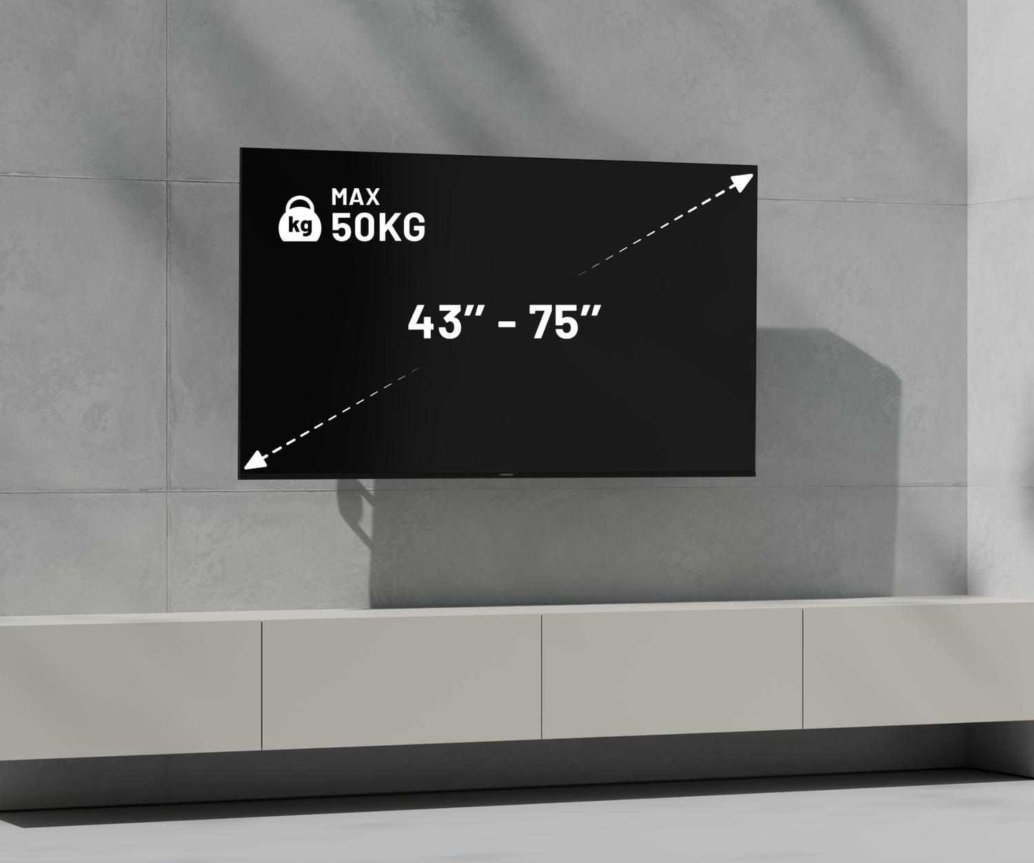 Tilting wall mount for large format monitors