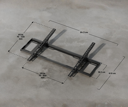 Tilting wall mount for large format monitors