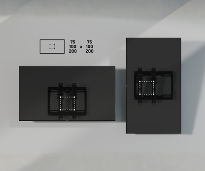 Tiltable wall mount for large monitors