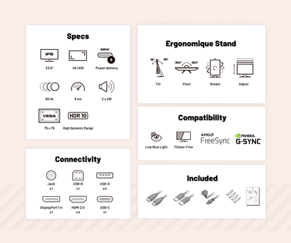Monitor | 23,8“ | 4K UHD (Überholt)