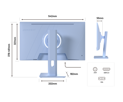 Gaming/deskwork monitor | 23.8&quot; | IPS | FHD | 120Hz | Pastel Blue