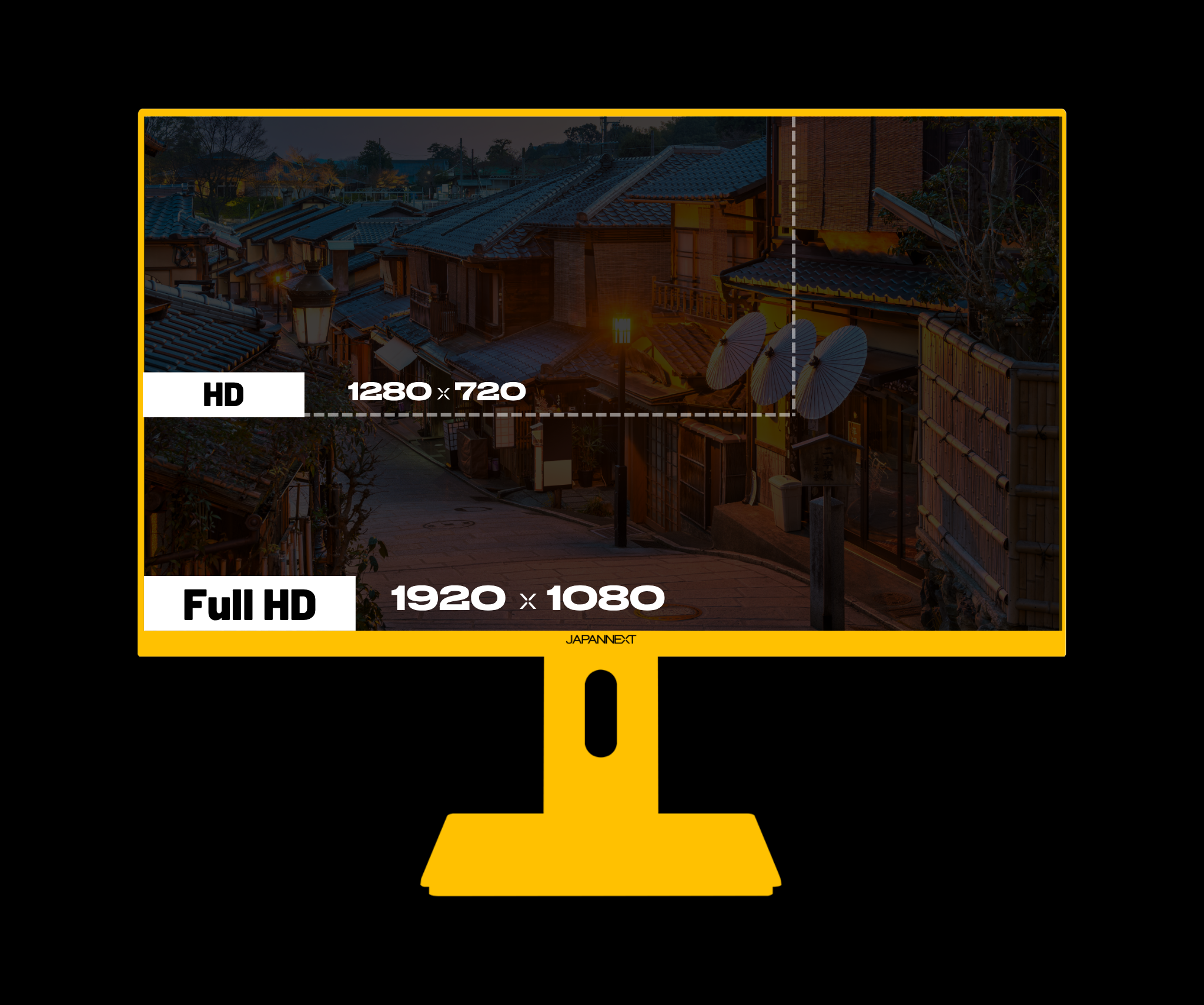 Gaming/Deskwork monitor | 23.8&quot; | IPS | FHD | 120Hz | Pastel yellow