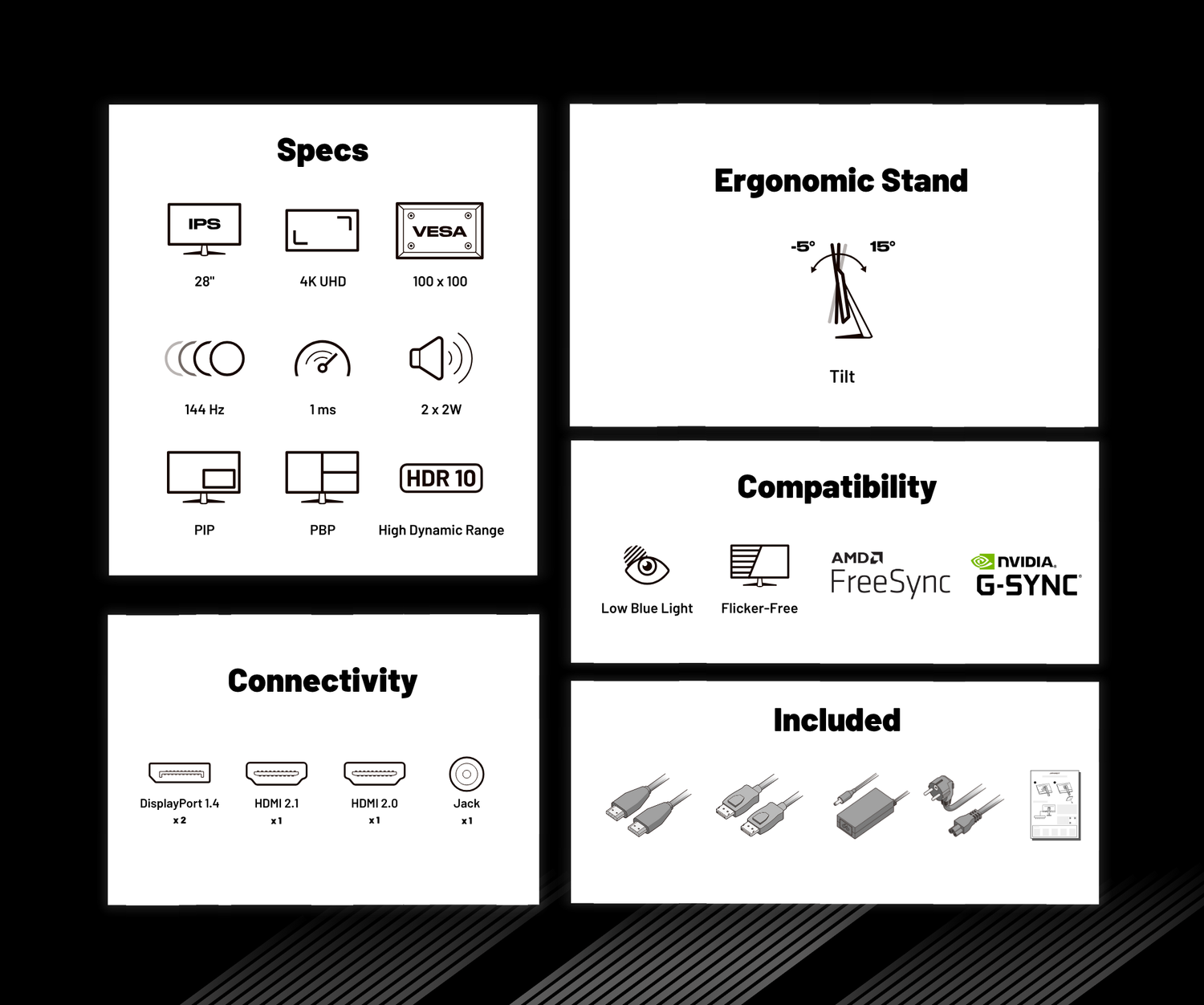 Gaming Monitor | 28&quot; | IPS | 4K UHD | 144Hz