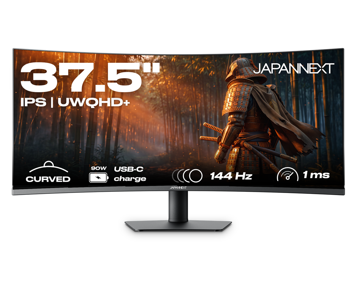 Curved PC Monitor | 37.5" | UWQHD+ | 144Hz | USB-C (90W Power Delivery)