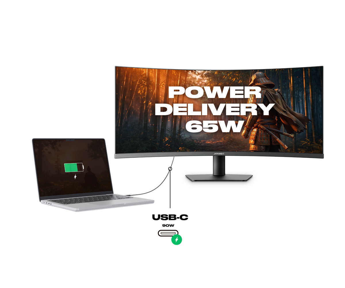 Curved PC Monitor | 37.5" | UWQHD+ | 144Hz | USB-C (90W Power Delivery)