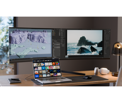 49-inch Curved Monitor, 5K UHD, 165Hz, USB-C 90W, LAN Port. Ideal for Simulation Gaming and Office Work