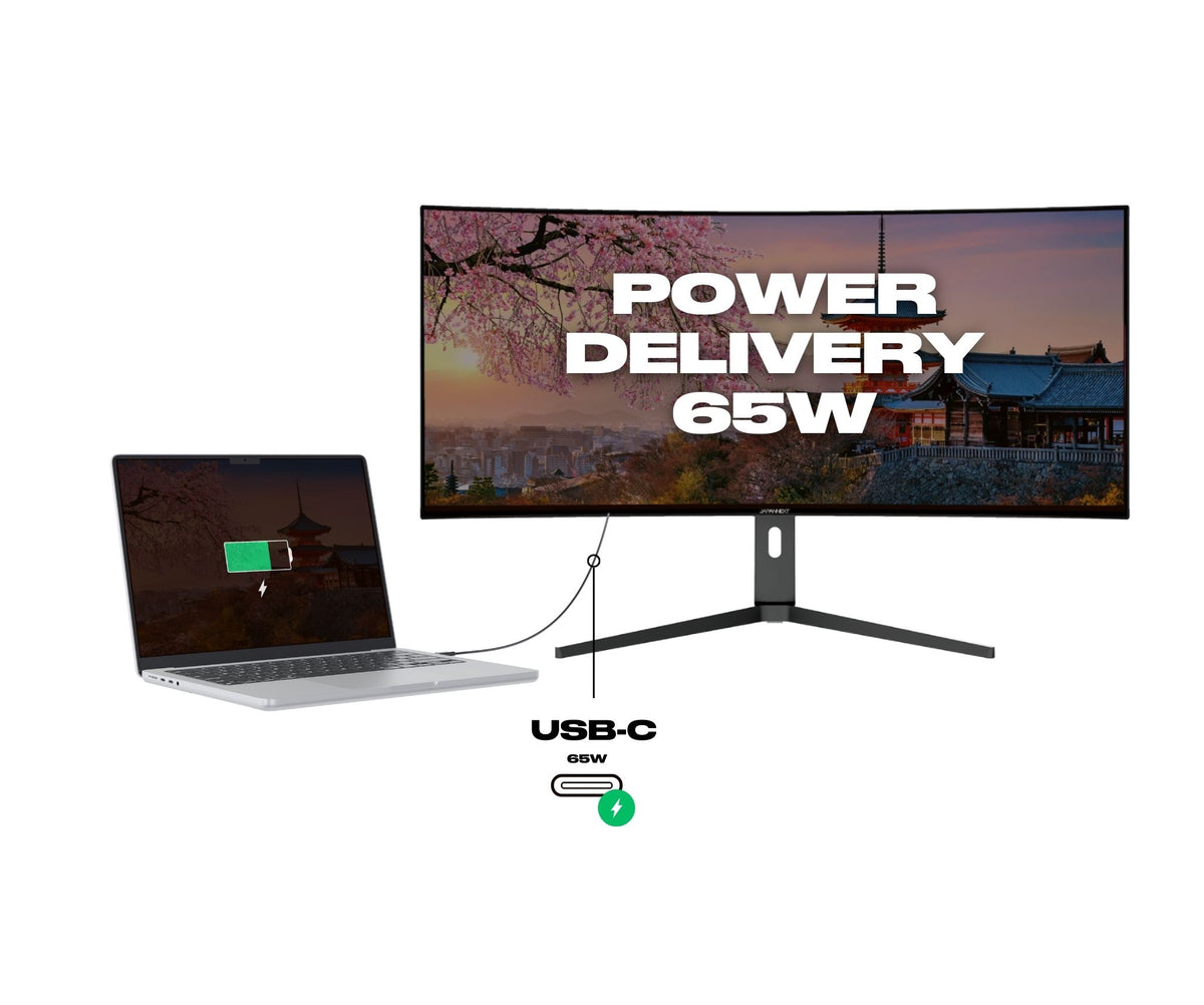 Curved Monitor | 39.7" | IPS | WUHD | USB-C (+ 65W charging)