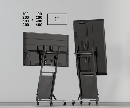 Large-format monitor trolley stand