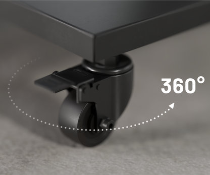 Large-format monitor trolley stand