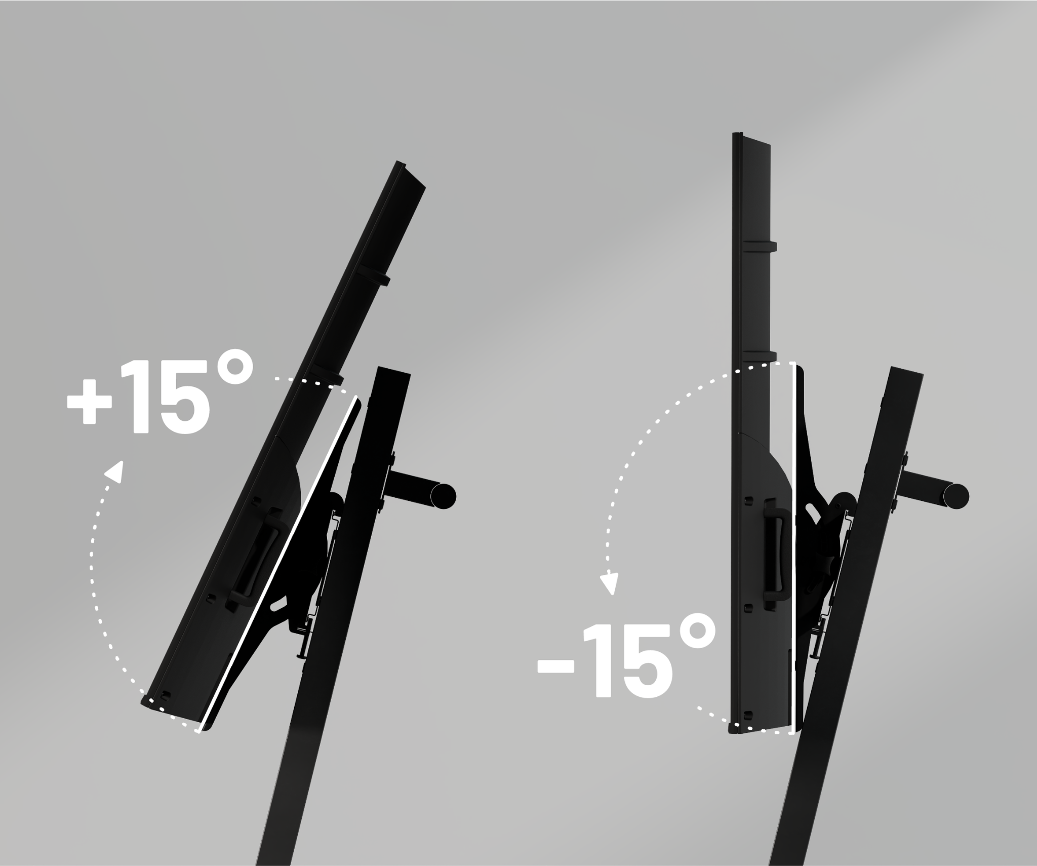 Large-format monitor trolley stand
