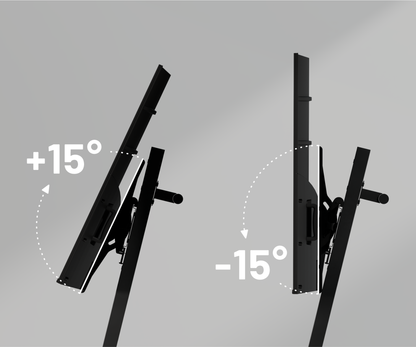 Large-format monitor trolley stand
