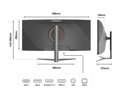 Curved Gaming Monitor | 37.5&quot; | UWQHD+ | IPS Panel | 144Hz