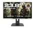 Écran PC gaming Japannext 23,8 pouces Full HD IPS 200 Hz reconditionné, finition camouflage, pied réglable