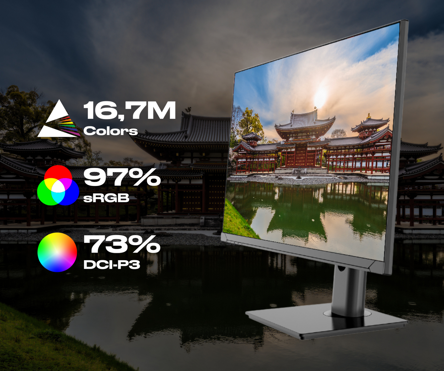 Office Monitor | 23.8&quot; | FULL HD | USB-C (+ 65W charging)