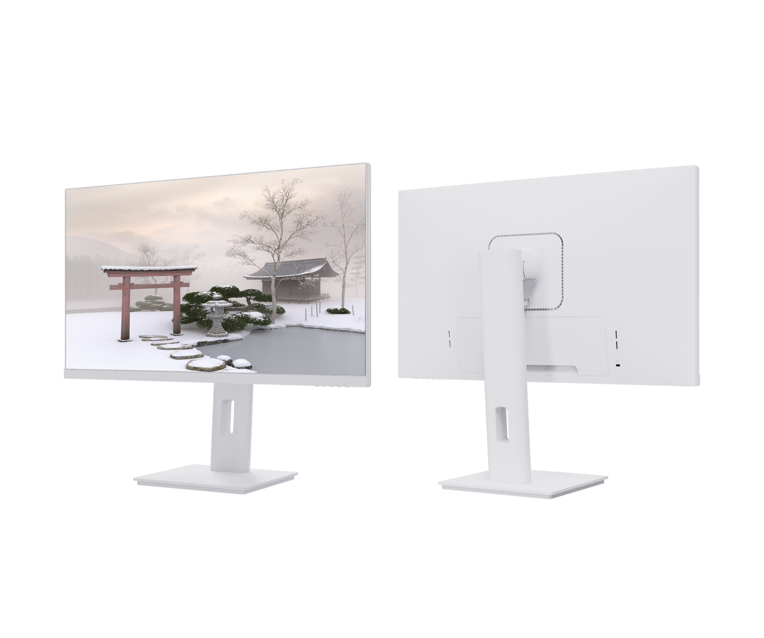Écran PC Bureautique | 23,8" | WQHD | USB-C | Blanc